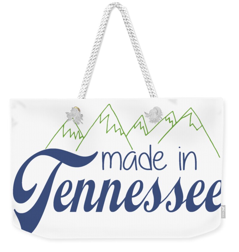 Tennessee Weekender Tote Bag featuring the photograph Made in Tennessee Blue by Heather Applegate