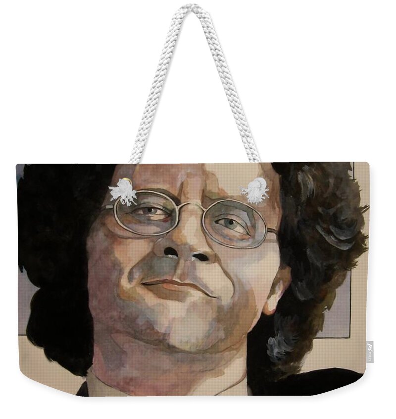 Maestro Weekender Tote Bag featuring the painting Maestro by Ray Agius