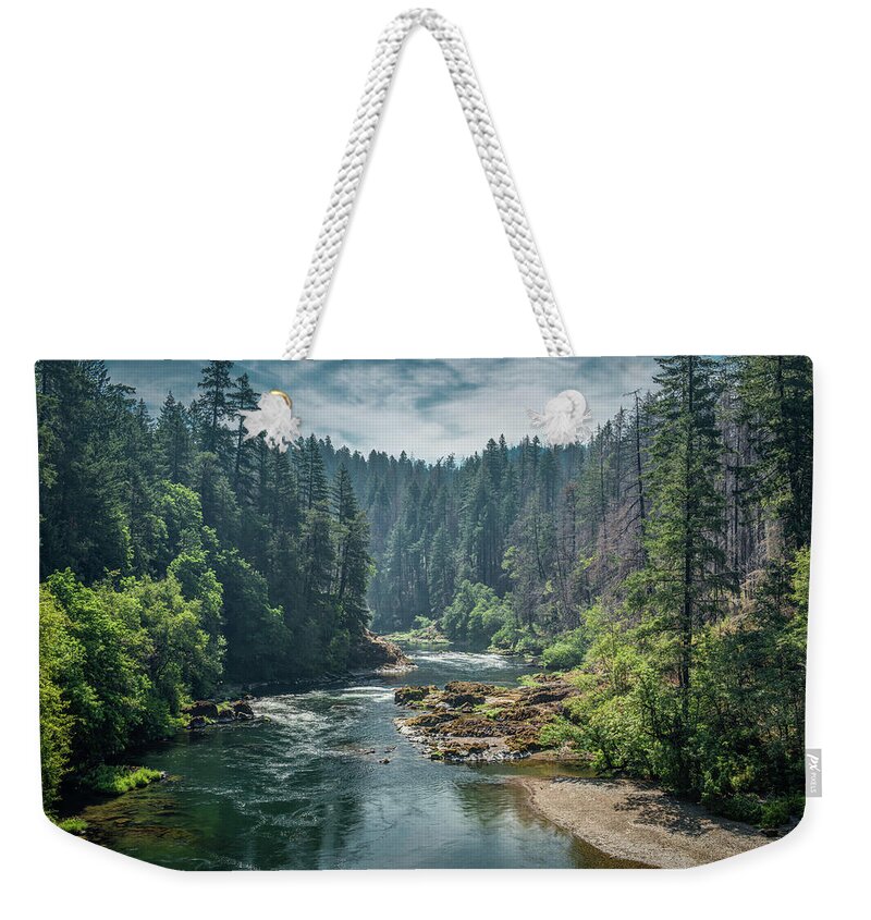 Magic River Weekender Tote Bag featuring the photograph Magic River by George Buxbaum
