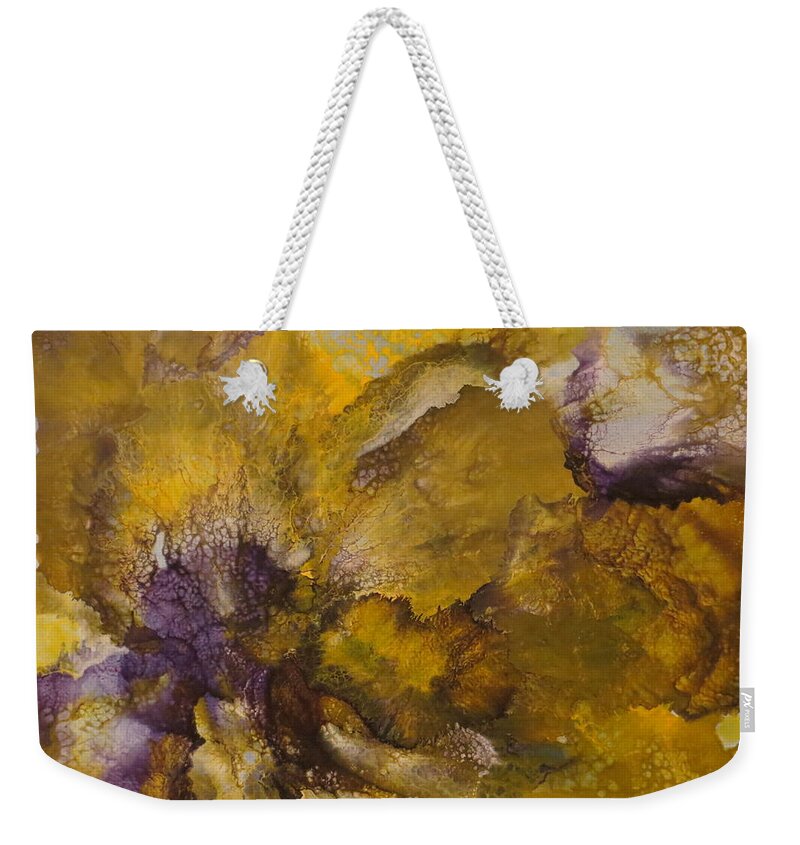 Abstract Weekender Tote Bag featuring the painting Magical by Soraya Silvestri