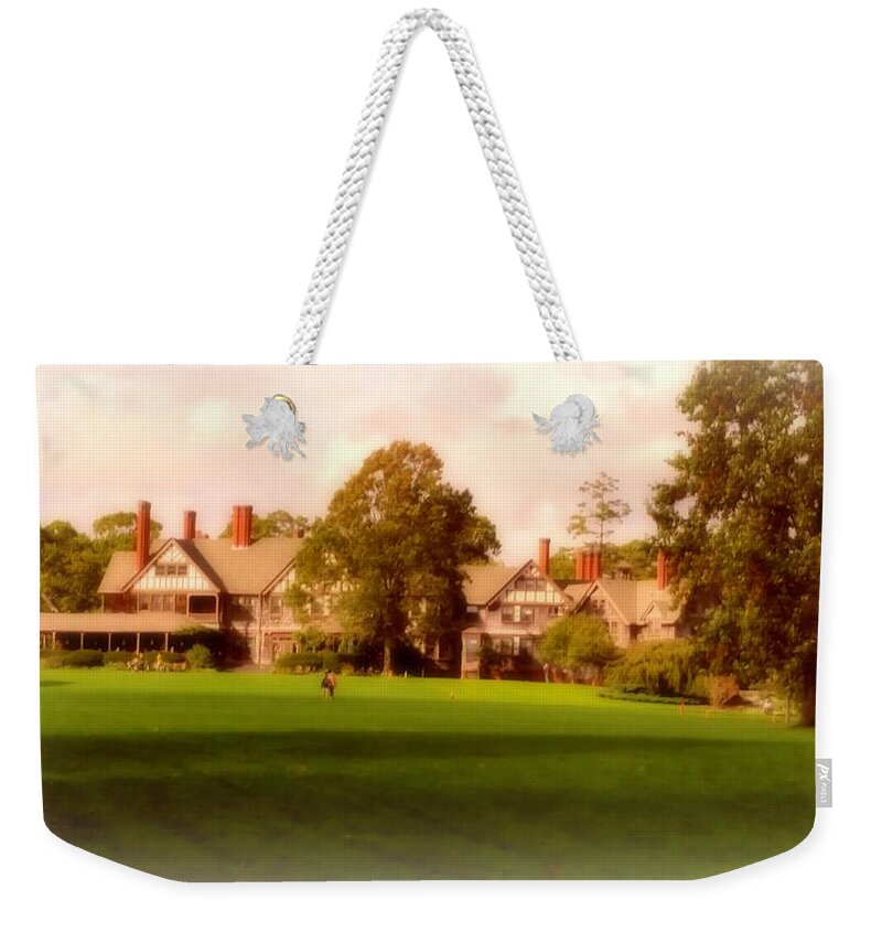 Mansions Weekender Tote Bag featuring the mixed media Magnificent Cottage by Stacie Siemsen