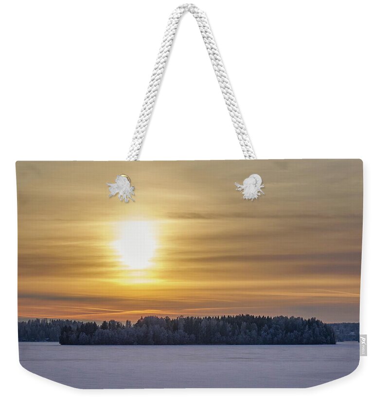Finland Weekender Tote Bag featuring the photograph Mahnalanselka sunset by Jouko Lehto