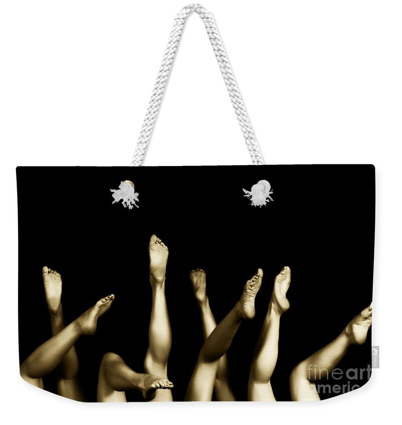 Artistic Weekender Tote Bag featuring the photograph Maiden sprouts by Robert WK Clark