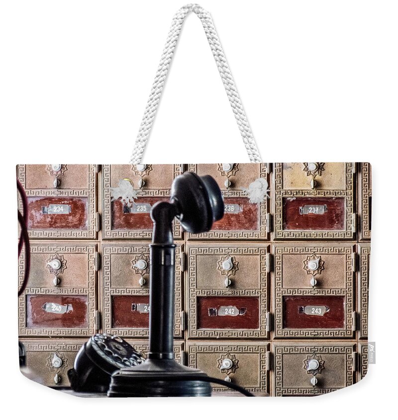 Vintage Weekender Tote Bag featuring the photograph Mailbox 237 by Nathan Little