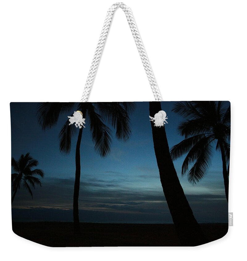 Hawaii Weekender Tote Bag featuring the photograph Ma'ili Beach After Sunset by Jennifer Bright Burr
