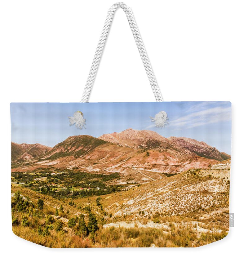 Australian Weekender Tote Bag featuring the photograph Majestic arid peaks by Jorgo Photography