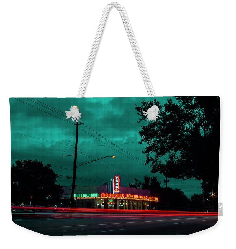 Atlanta Weekender Tote Bag featuring the photograph Majestic Cafe by Kenny Thomas