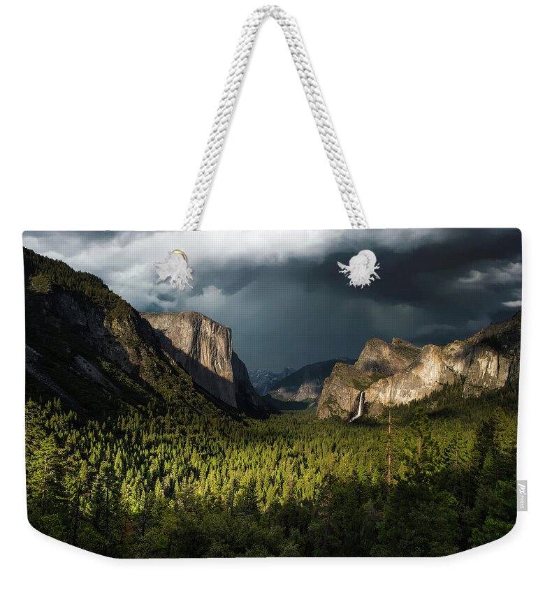 Yosemite Weekender Tote Bag featuring the photograph Majestic Yosemite National Park by Larry Marshall