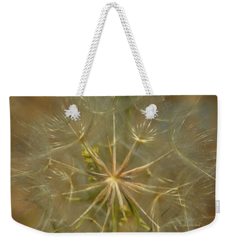 Dandelion Weekender Tote Bag featuring the photograph Make A Wish by Donna Blackhall