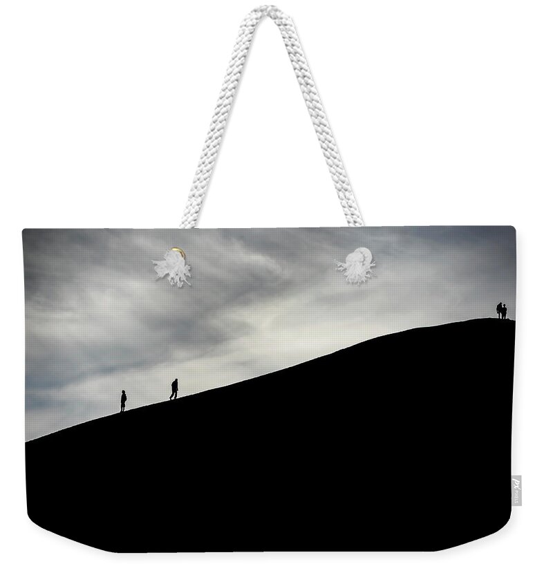 Landscape Weekender Tote Bag featuring the photograph Make the climb by Pradeep Raja Prints