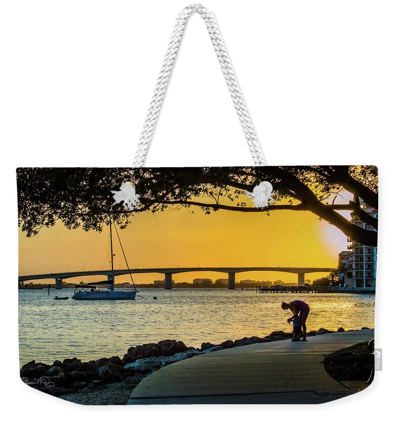 susan Molnar Weekender Tote Bag featuring the photograph Making Sunset Memories by Susan Molnar
