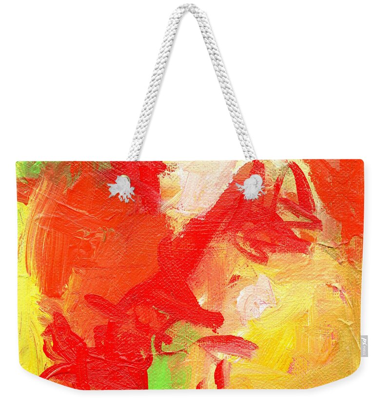 Acrylic Weekender Tote Bag featuring the painting Malibar 7 by Marcy Brennan