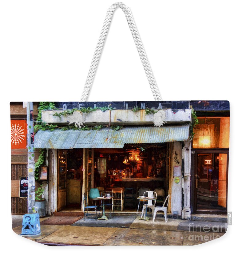 Manhattan Weekender Tote Bag featuring the photograph Manhattan Bar by Stuart Row