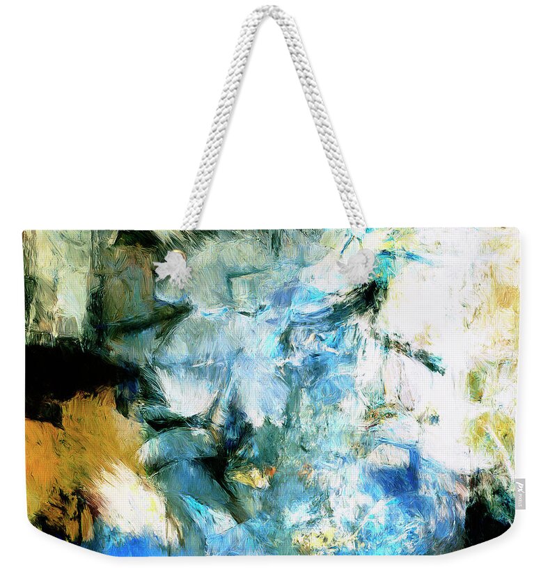 Abstract Weekender Tote Bag featuring the painting Manifestation by Dominic Piperata