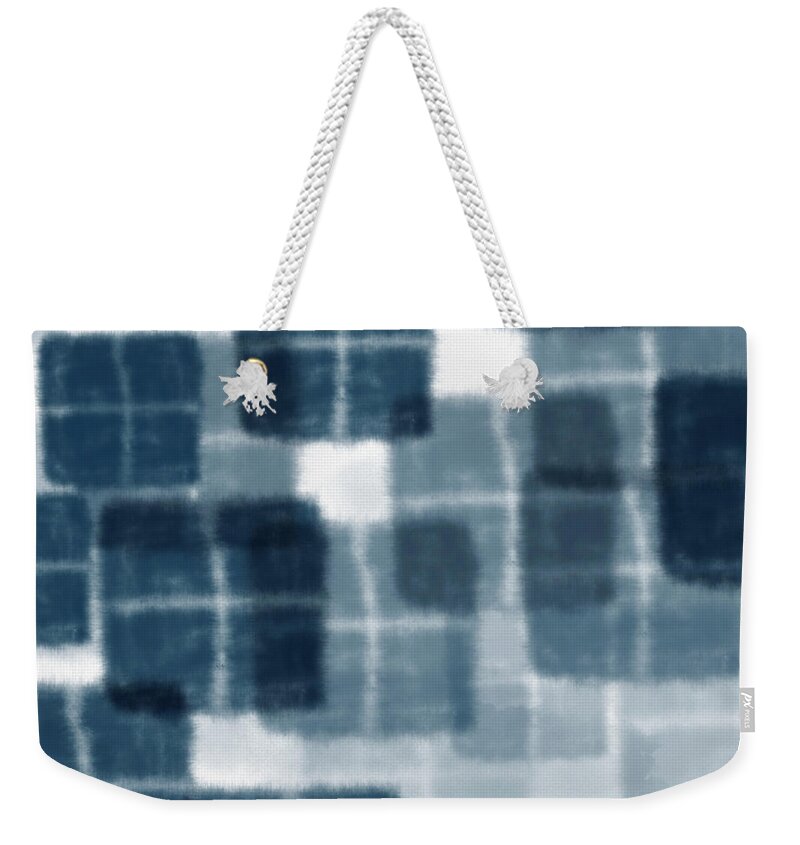 Abstract Weekender Tote Bag featuring the mixed media Mantra 31 Windows- Art by Linda Woods by Linda Woods