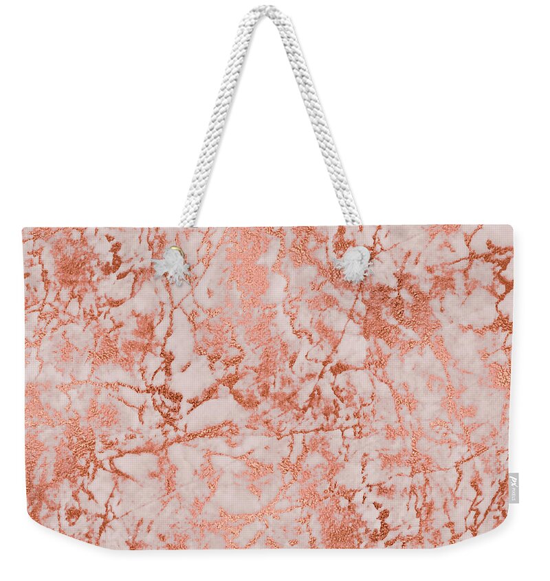 Resin Art Weekender Tote Bag featuring the painting Marble 10 by Jane Biven