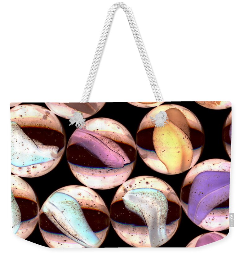 Marbles Weekender Tote Bag featuring the photograph Marbles by Clayton Bastiani
