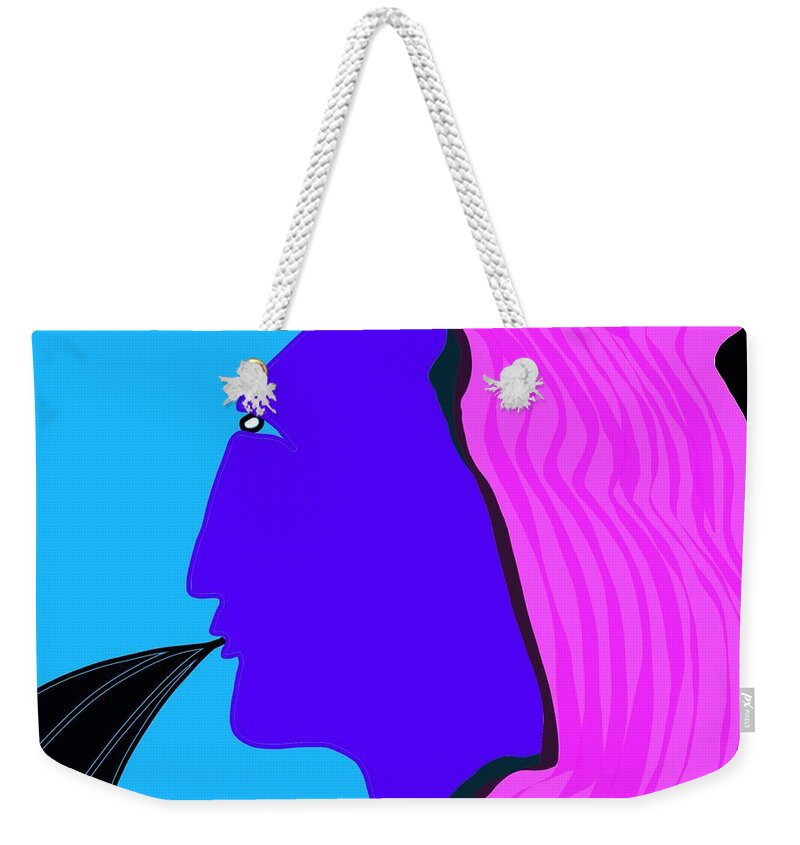 Antoinette Weekender Tote Bag featuring the digital art Marie Speaks by Jeffrey Quiros
