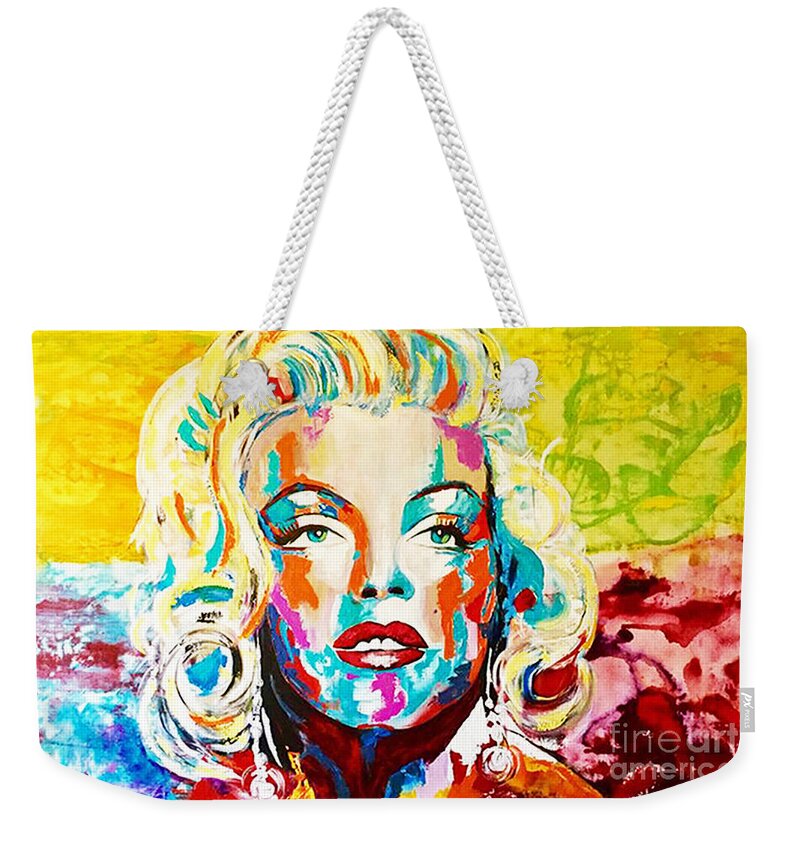MARILYN MONROE / Luminous Weekender Tote Bag by Kathleen Artist PRO -  Pixels Merch