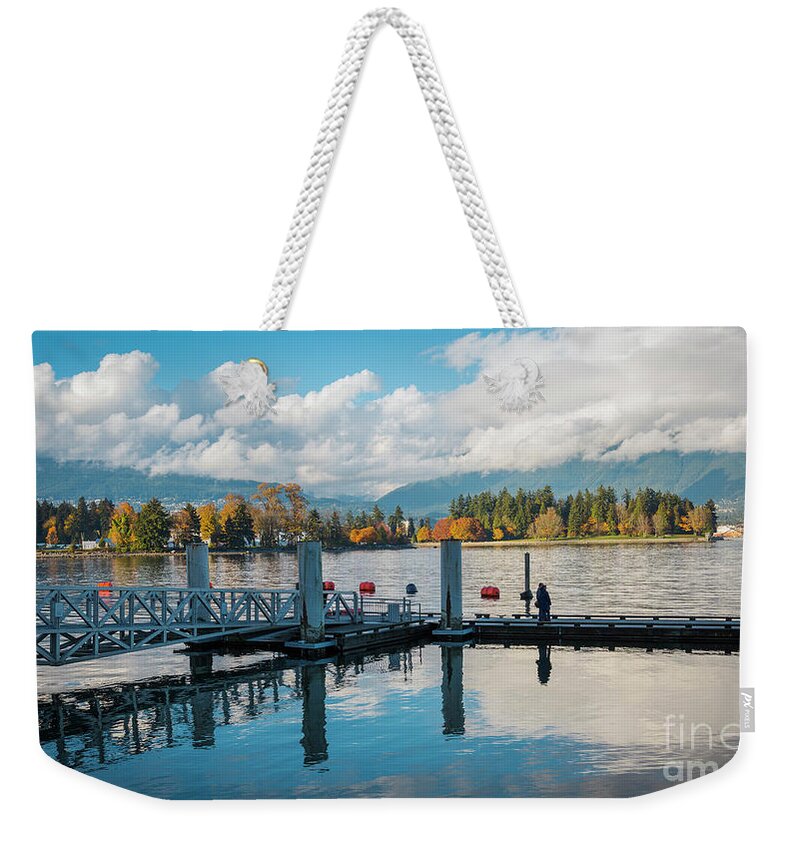 British Columbia Weekender Tote Bag featuring the photograph Marina in Vancouver by Agnes Caruso