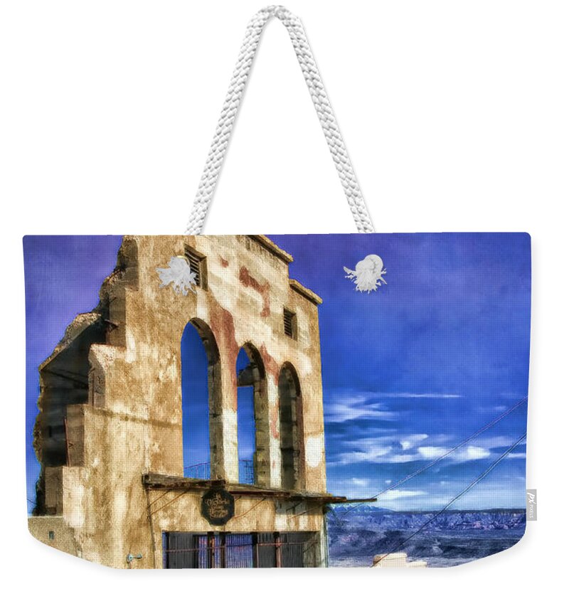 Jerome Weekender Tote Bag featuring the photograph Market Ruins in Jerome by Teresa Zieba
