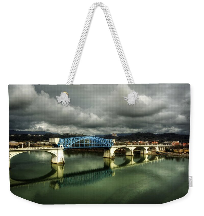 Market Street Bridge Weekender Tote Bag featuring the photograph Market Street Bridge by Greg and Chrystal Mimbs