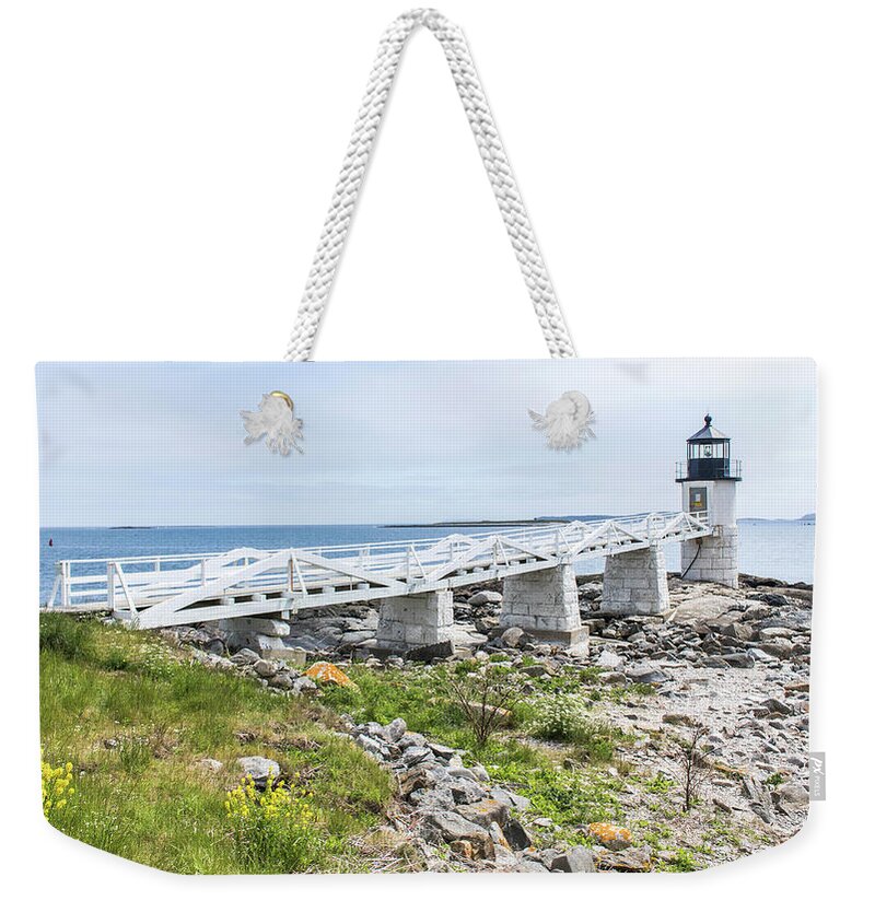 Marshall Point Lighthouse Weekender Tote Bag featuring the photograph Marshall Point Lighthouse by Holly Ross