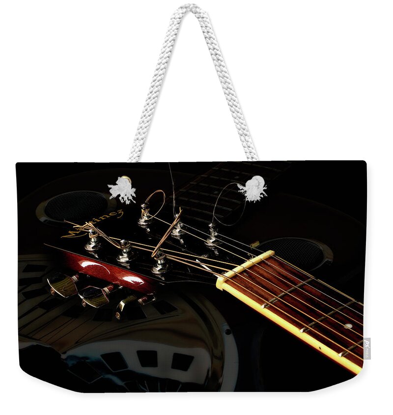 Martinez Guitar Weekender Tote Bag featuring the photograph Martinez Guitar 003 by Kevin Chippindall