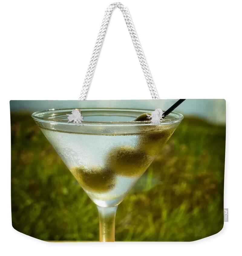 Martini Weekender Tote Bag featuring the photograph Martini on Fine Summer Day by David Kay