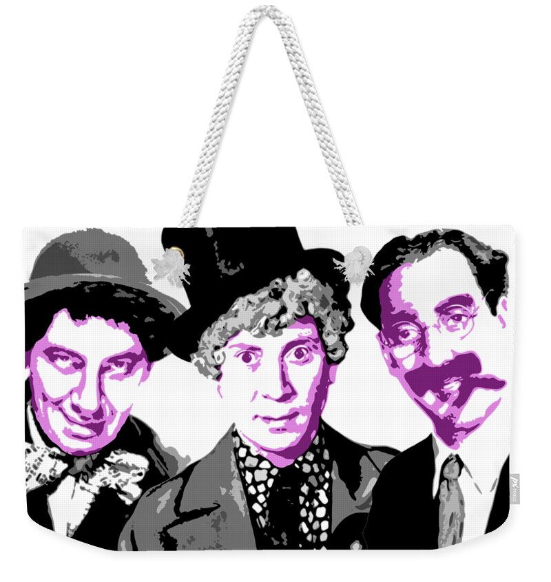 Marx Brothers Weekender Tote Bag featuring the digital art Marx Brothers by DB Artist