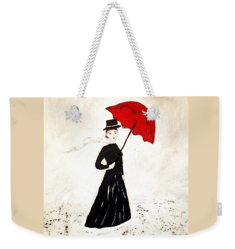 Dreamworld Weekender Tote Bag featuring the painting Mary Poppins by Pilbri Britta Neumaerker