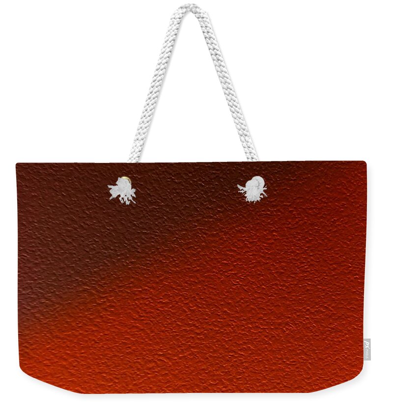  Weekender Tote Bag featuring the photograph material Japanese red by Shunsuke Kanamori