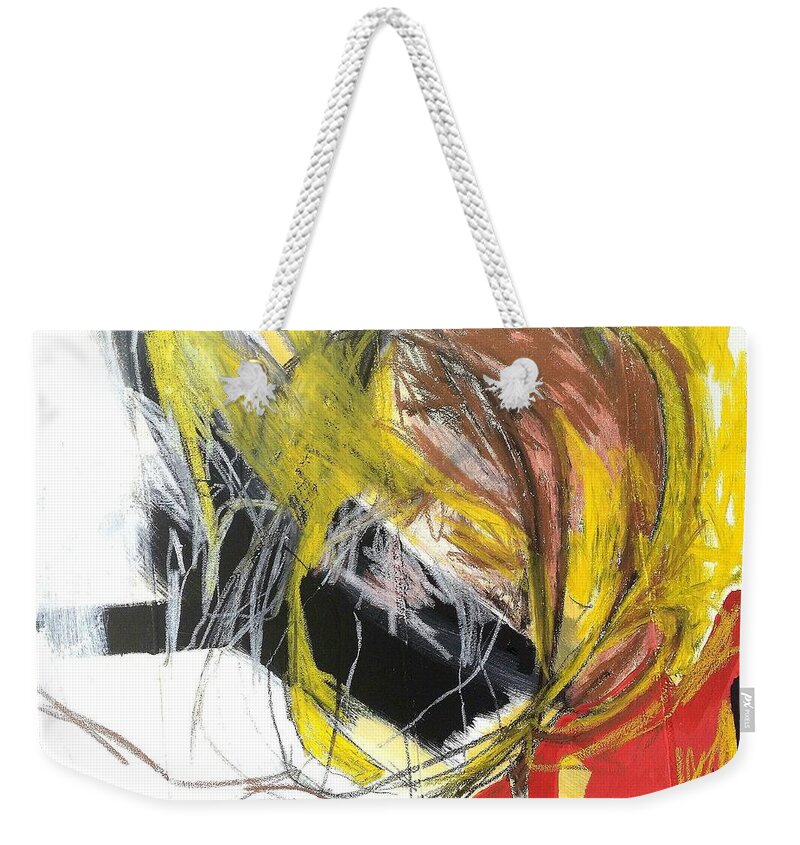 Confusion Weekender Tote Bag featuring the drawing Mathematics by Helen Syron