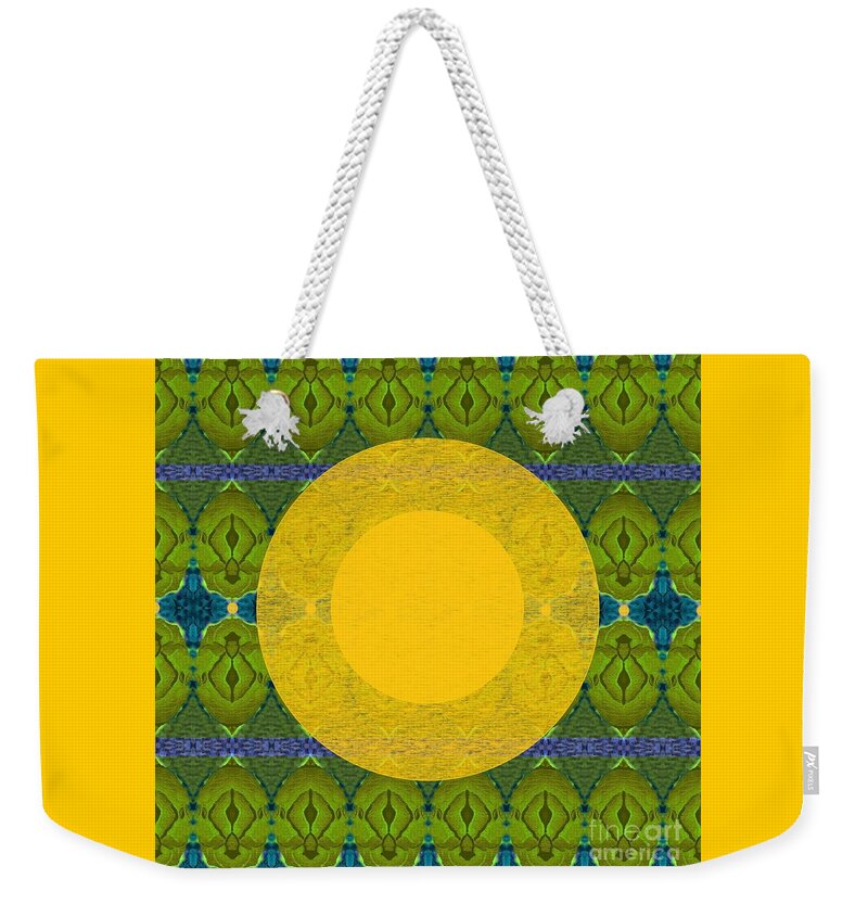 The Sun Weekender Tote Bag featuring the digital art May Tomorrow Be Better For All by Helena Tiainen