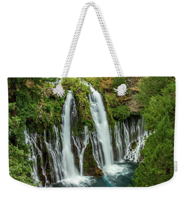 California Weekender Tote Bag featuring the photograph McArthur-Burney Falls by Bill Gallagher