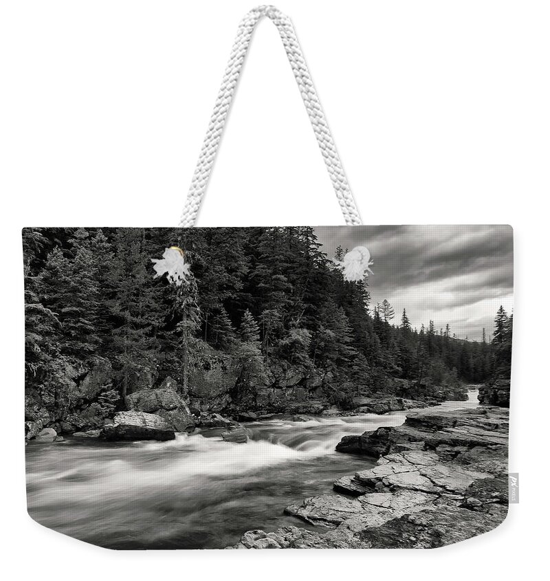 Glacier National Park Weekender Tote Bag featuring the photograph McDonald Creek by Art Cole
