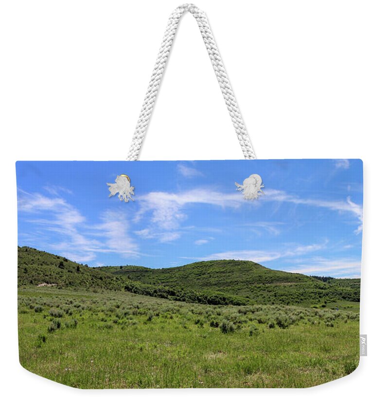Beauty Weekender Tote Bag featuring the photograph Meadow at the Top by K Bradley Washburn