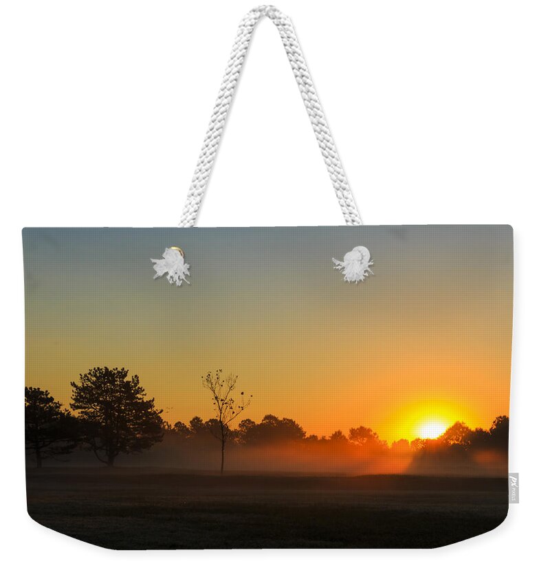 Sun Weekender Tote Bag featuring the photograph Meadow Sunrise by Travis Rogers