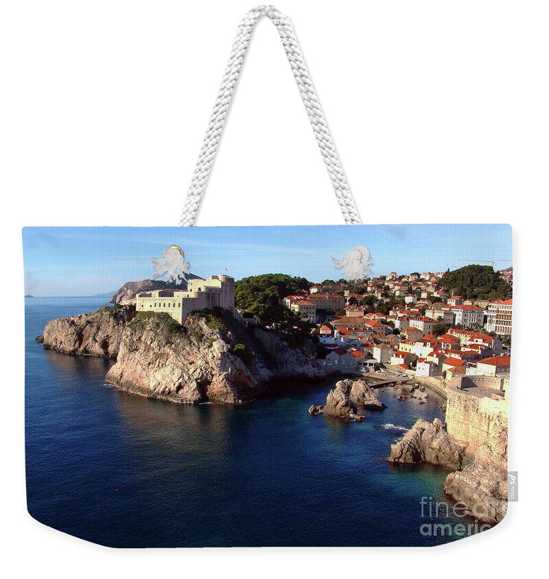 Dubrovnik Weekender Tote Bag featuring the photograph Medieval Fortresses Lovrijenac And Bokar Dubrovnik by Jasna Dragun