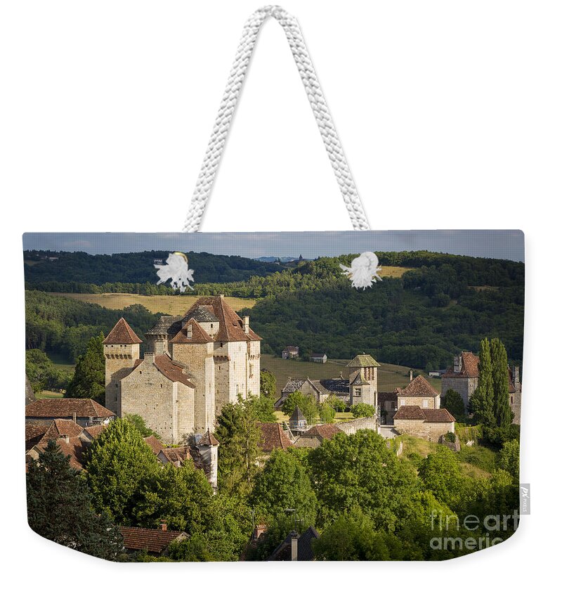 France Weekender Tote Bag featuring the photograph Medieval Town - Curemont by Brian Jannsen