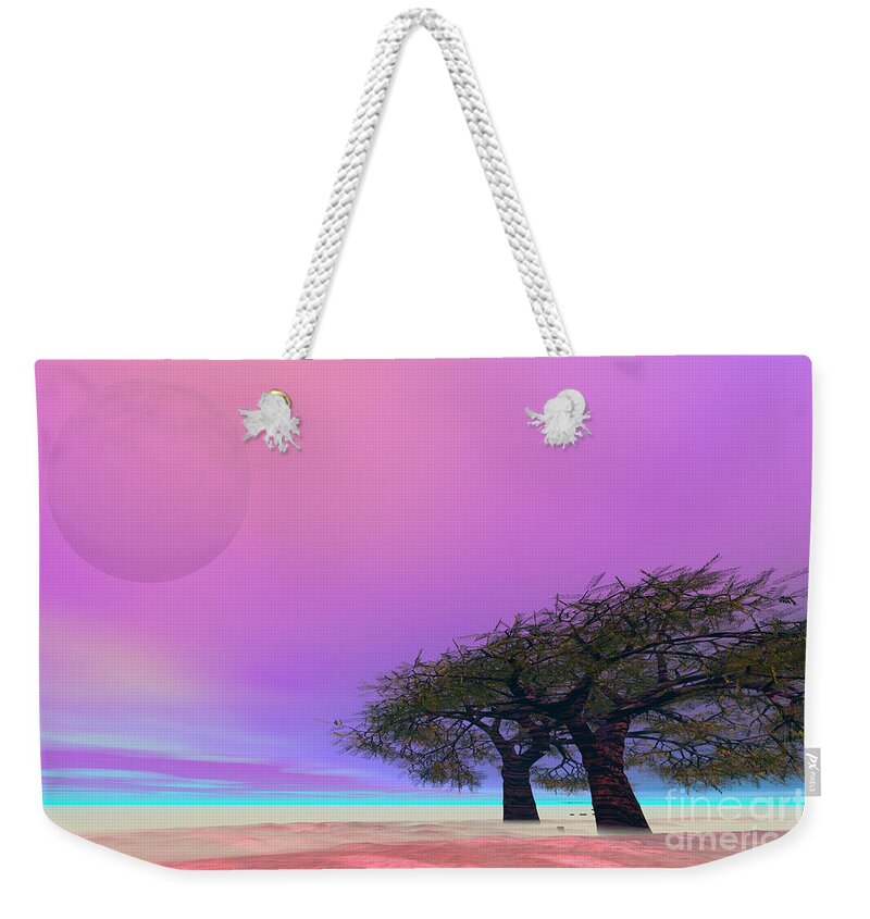 Landscape Weekender Tote Bag featuring the painting Mellow by Corey Ford