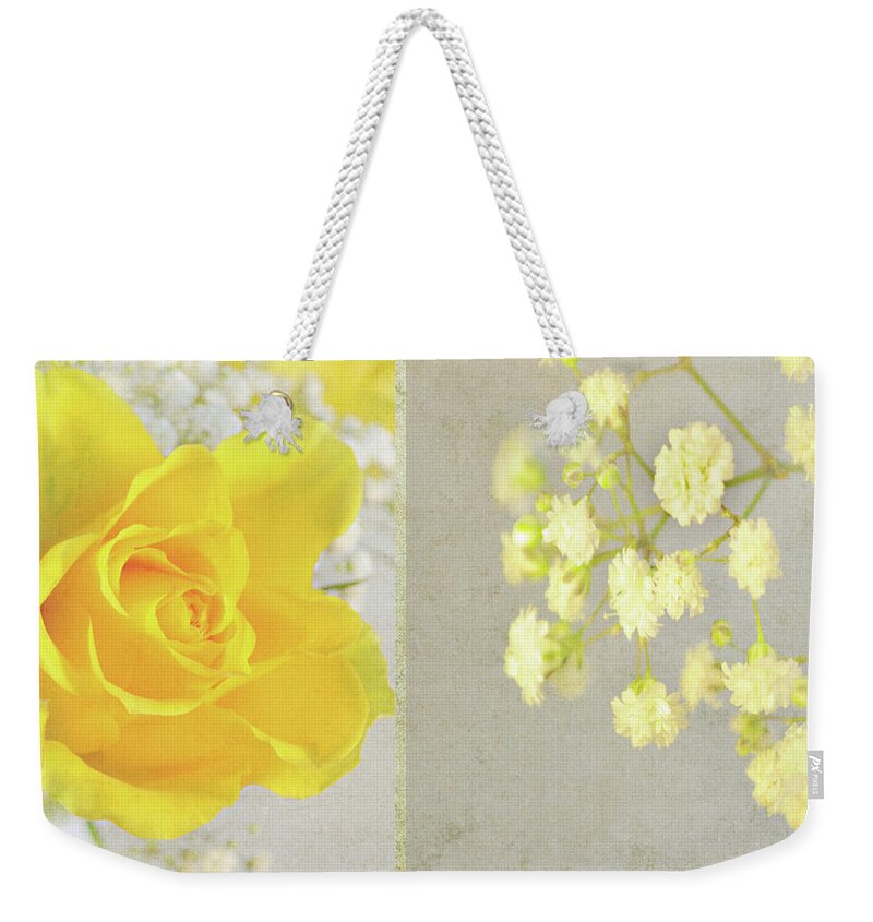 Yellow Weekender Tote Bag featuring the photograph Mellow Yellow by Lyn Randle