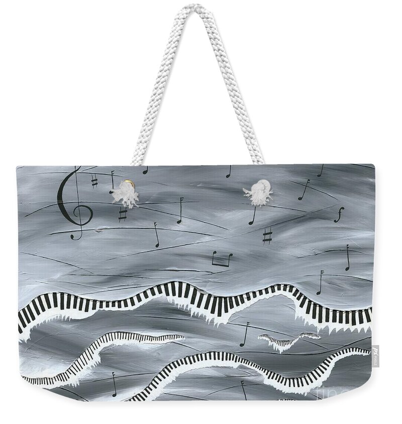 Abstraction Weekender Tote Bag featuring the painting Melody by Kenneth Clarke