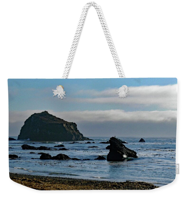 Mendocino Coast Weekender Tote Bag featuring the photograph Mendocino Coast No. 1 by Sandy Taylor
