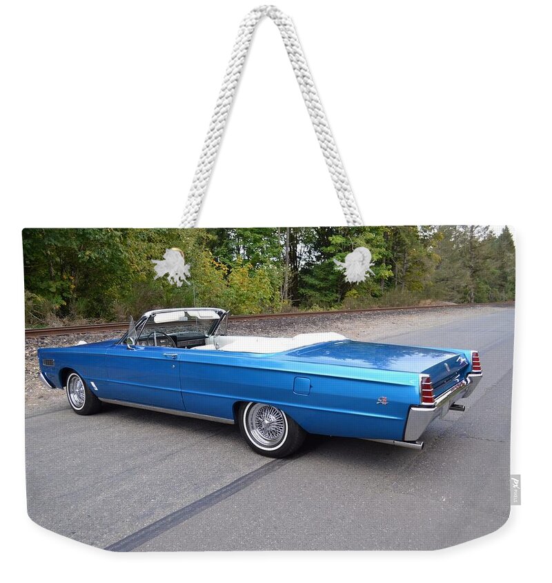 Mercury S-55 Weekender Tote Bag featuring the photograph Mercury S-55 by Jackie Russo