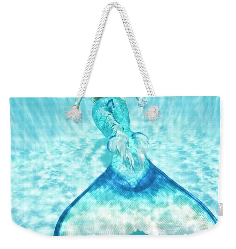 Mermaid Weekender Tote Bag featuring the photograph Mermaid by Steve Williams