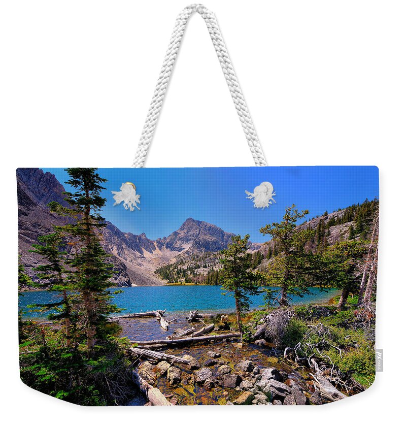 Merriam Lake Weekender Tote Bag by Greg Norrell - Pixels