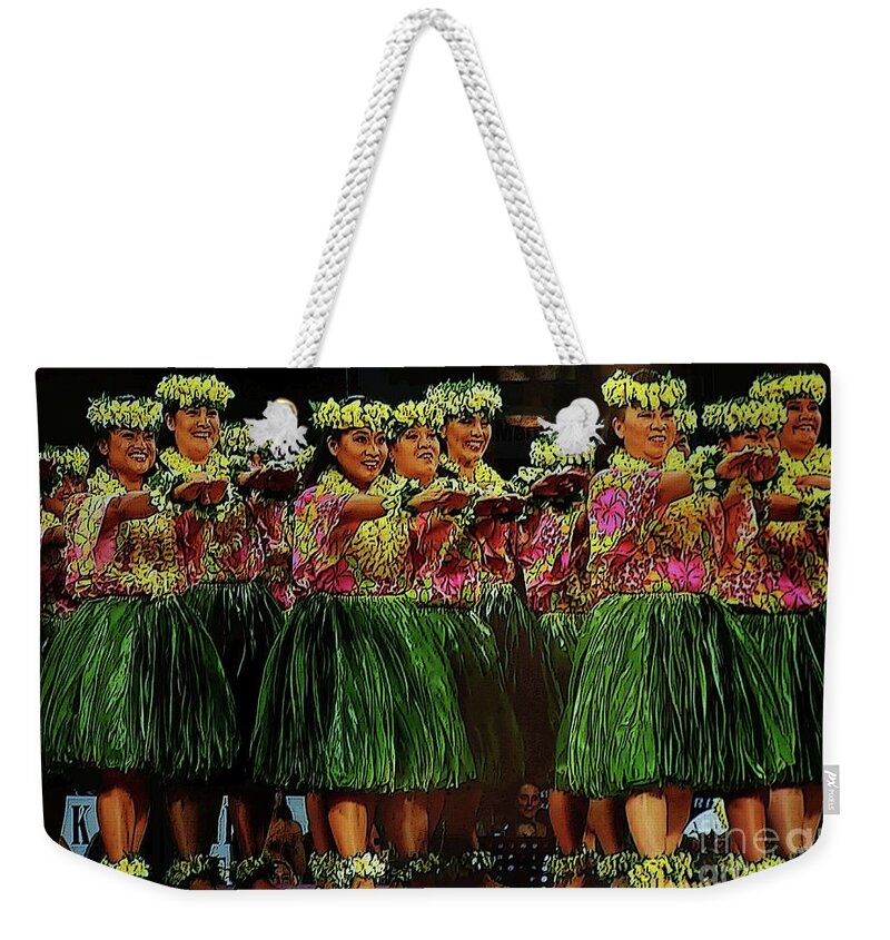 Merrie Monarch Weekender Tote Bag featuring the photograph Merrie Monarch 2017 by Craig Wood