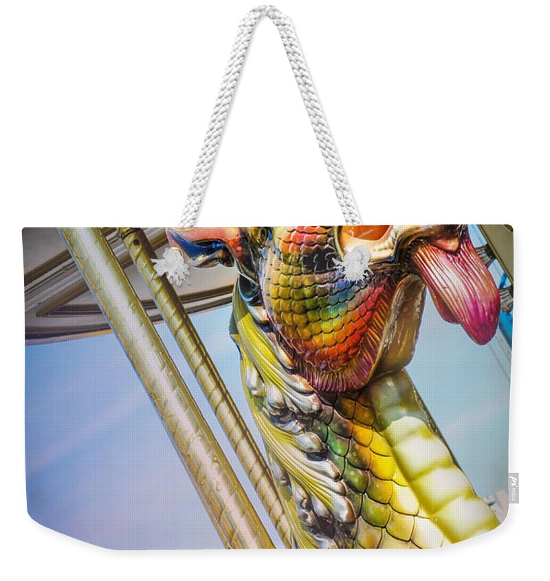 Merry Go Round Weekender Tote Bag featuring the photograph Merry Dragon by TK Goforth