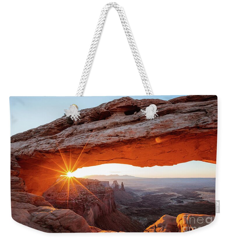 Mesa Arch Weekender Tote Bag featuring the photograph Mesa arch sunrise, Canyonlands national park, Utah, USA by Matteo Colombo